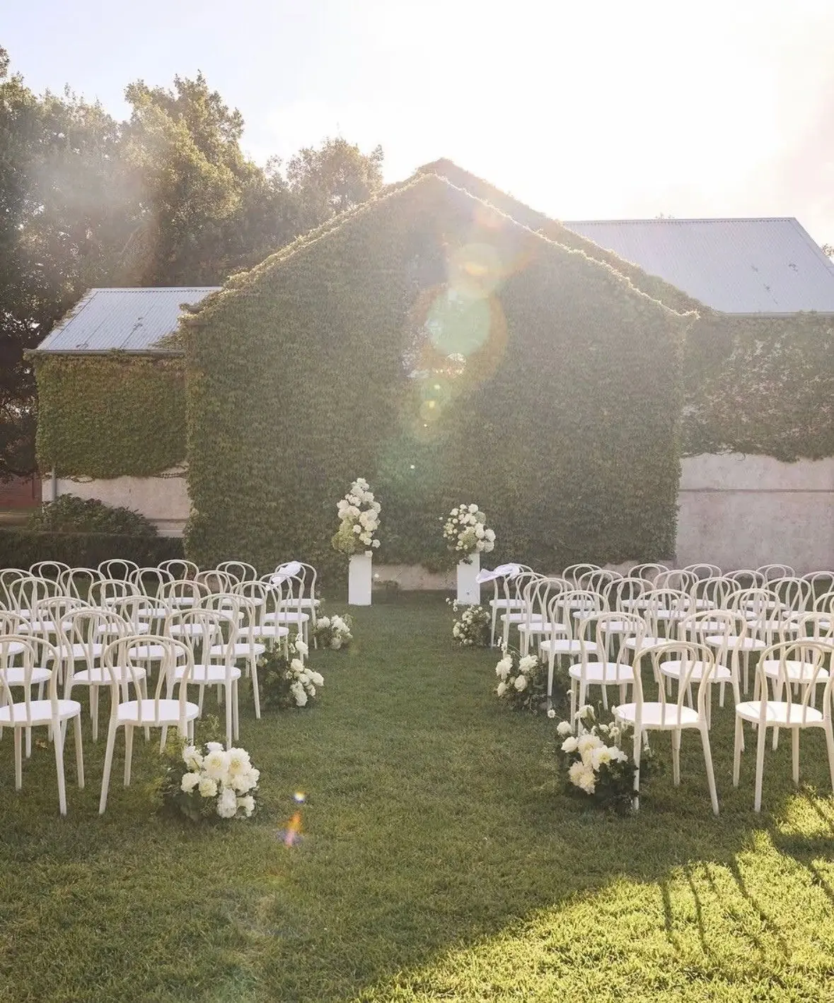 Bentwood chair_stones ceremony