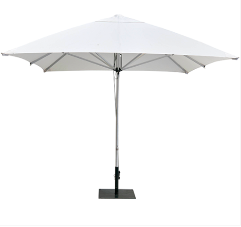 3m x 3m White Market Umbrella & Base