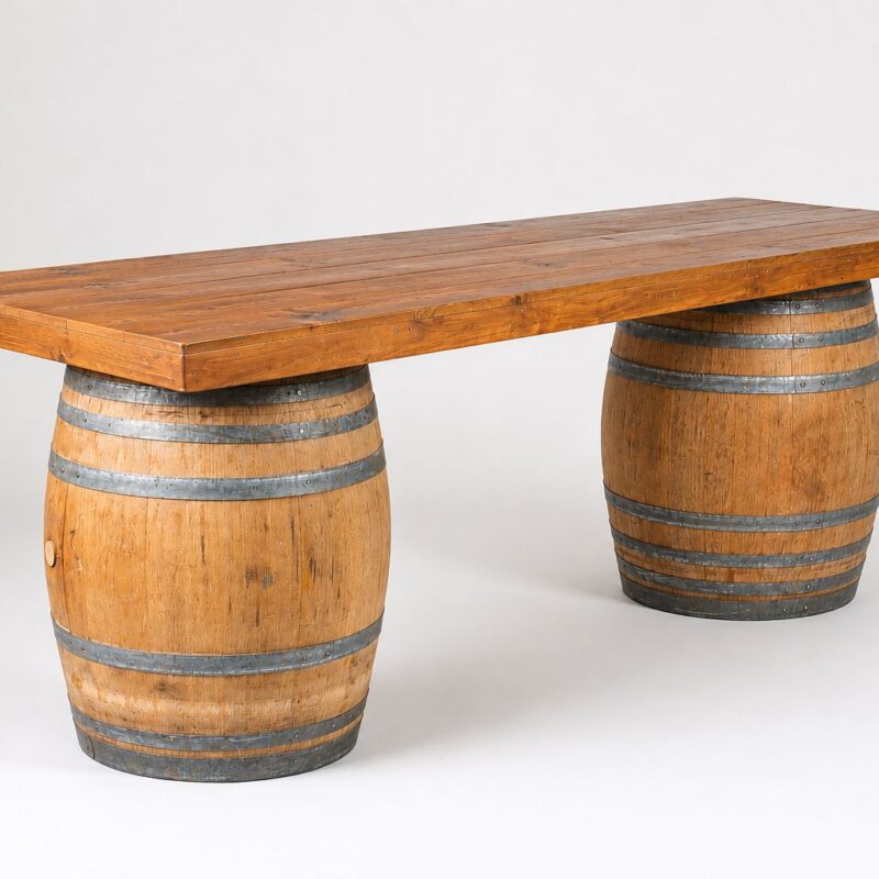 Rustic Barrel Bar