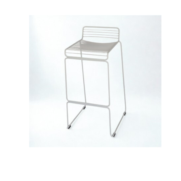 Wire Bar Stool - White