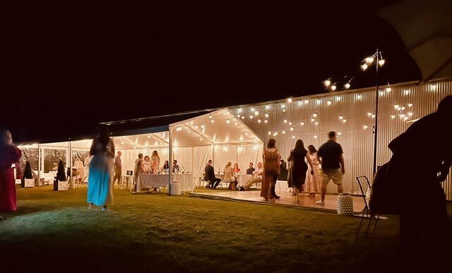 6m x 12m, dance floor and lights