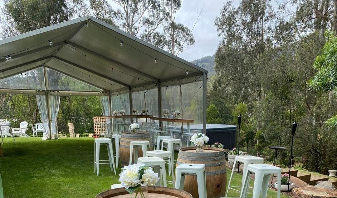 6m x 9m with clear walls