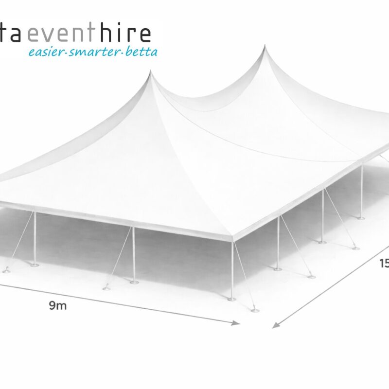 Electron Pole Marquee - 9m x 15m